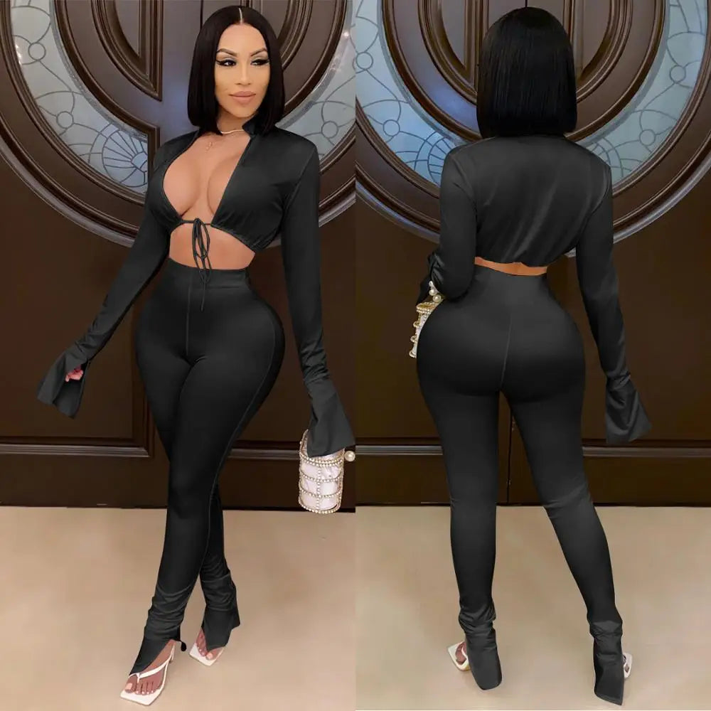 two piece set women two piece outfits clothing club outfits for women sets outfits winter clothes tracksuit