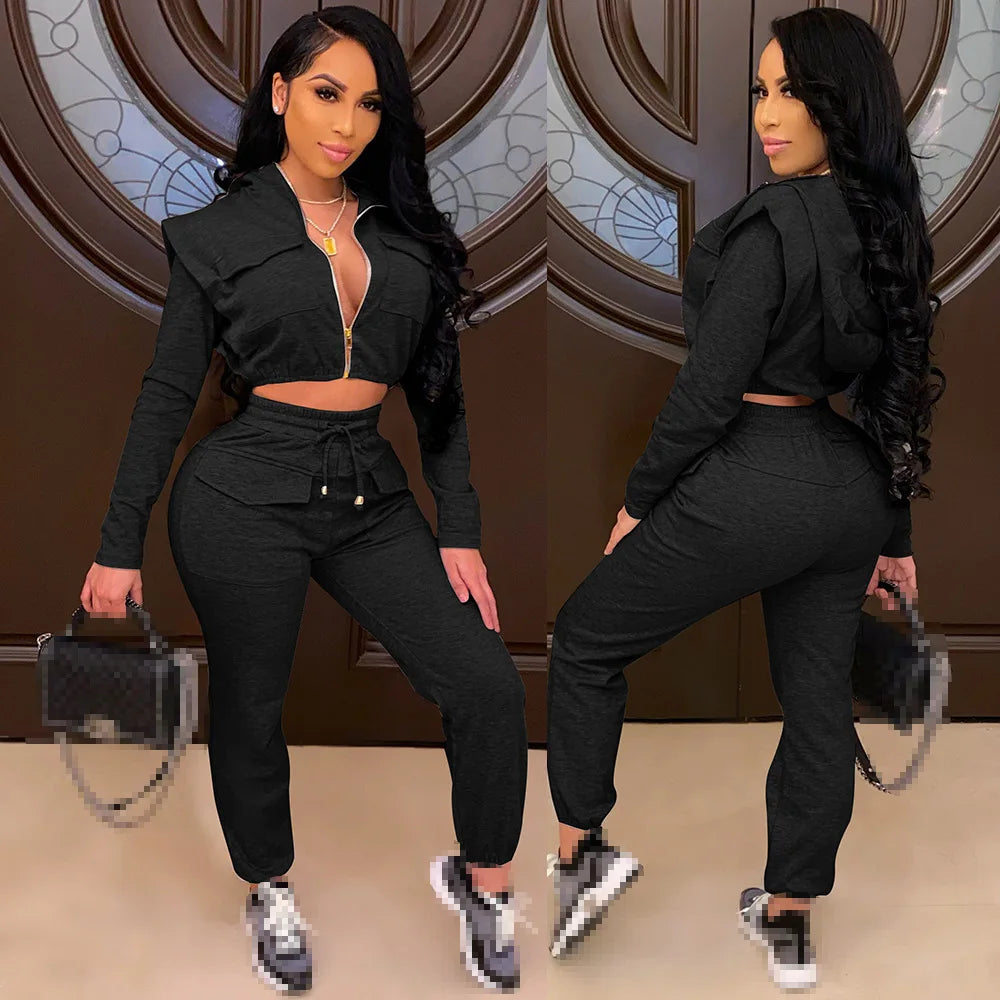 two piece set women tracksuit two piece women sets sweatsuits for female club outfits  2 pieces sets winter clothes 2020