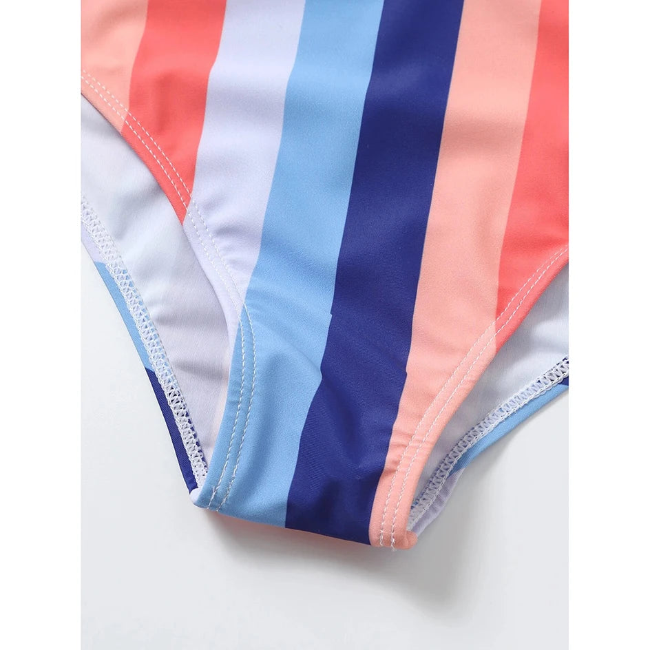 High Waist Bikini 2022 Sexy Striped Swimsuit Women Swimwear Female Push up Bikini Set Swimming Wear for Bathing Suit Swimsuits